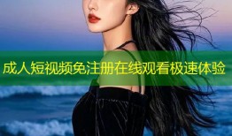 成人短视频免注册在线观看极速体验