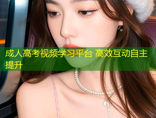 成人高考视频学习平台 高效互动自主提升